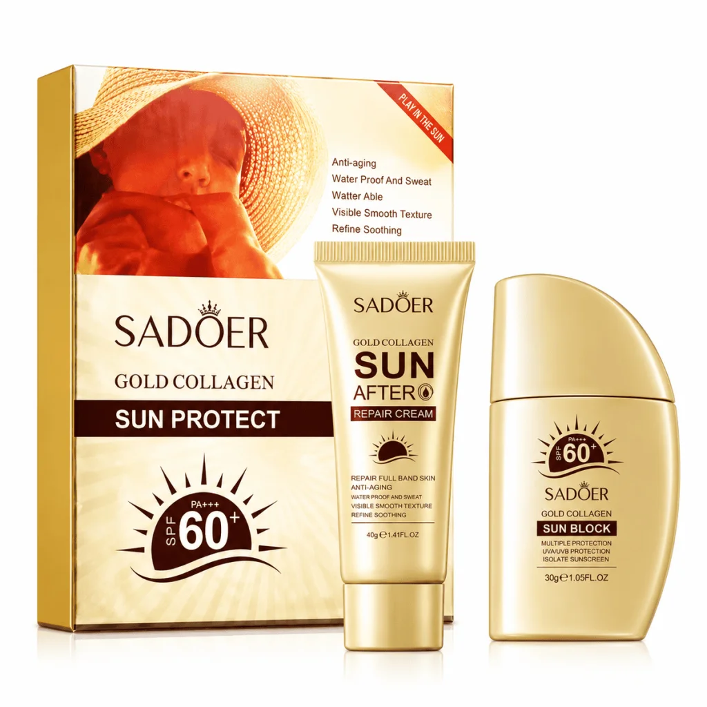 Pachet protecție solară - Set colagen + Cremă SPF 90+ - imagine 2