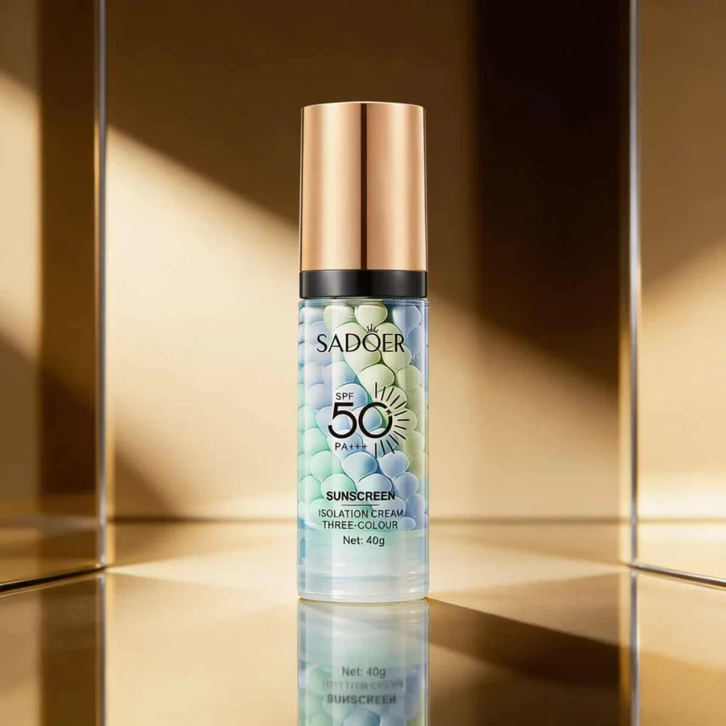 Primer în 3 nuanțe, cu SPF 50, Sadoer, 40g - imagine 3
