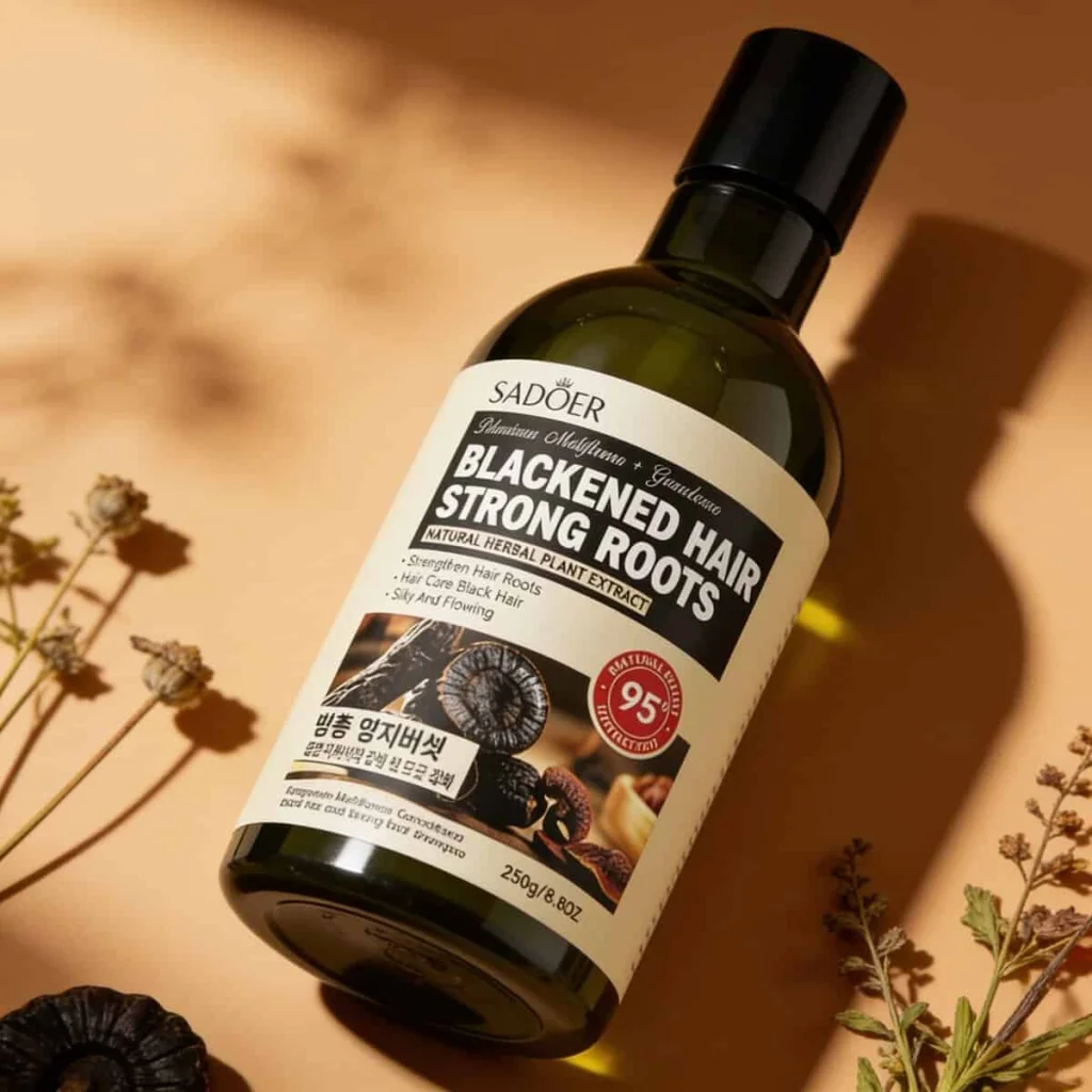 Șampon Blackened Hair Strong Roots, SADOER, 250 g - imagine 4