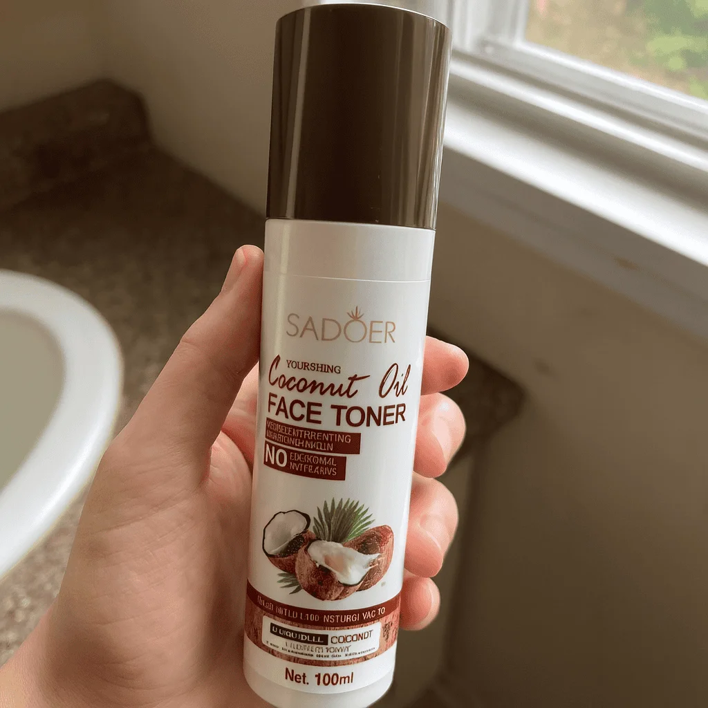 Toner Față Ulei de Cocos, SADOER, 100 ml - imagine 2