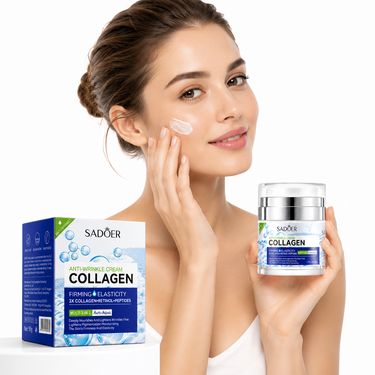 Pachet revitalizare ten - Cremă anti aging + Cremă cu Tallow - imagine 4