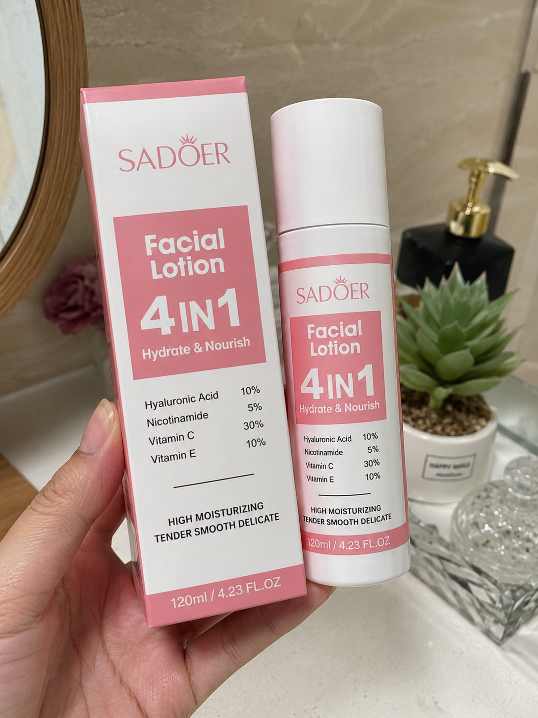 Loțiune Facială 4IN1, SADOER, 120 ml - imagine 3