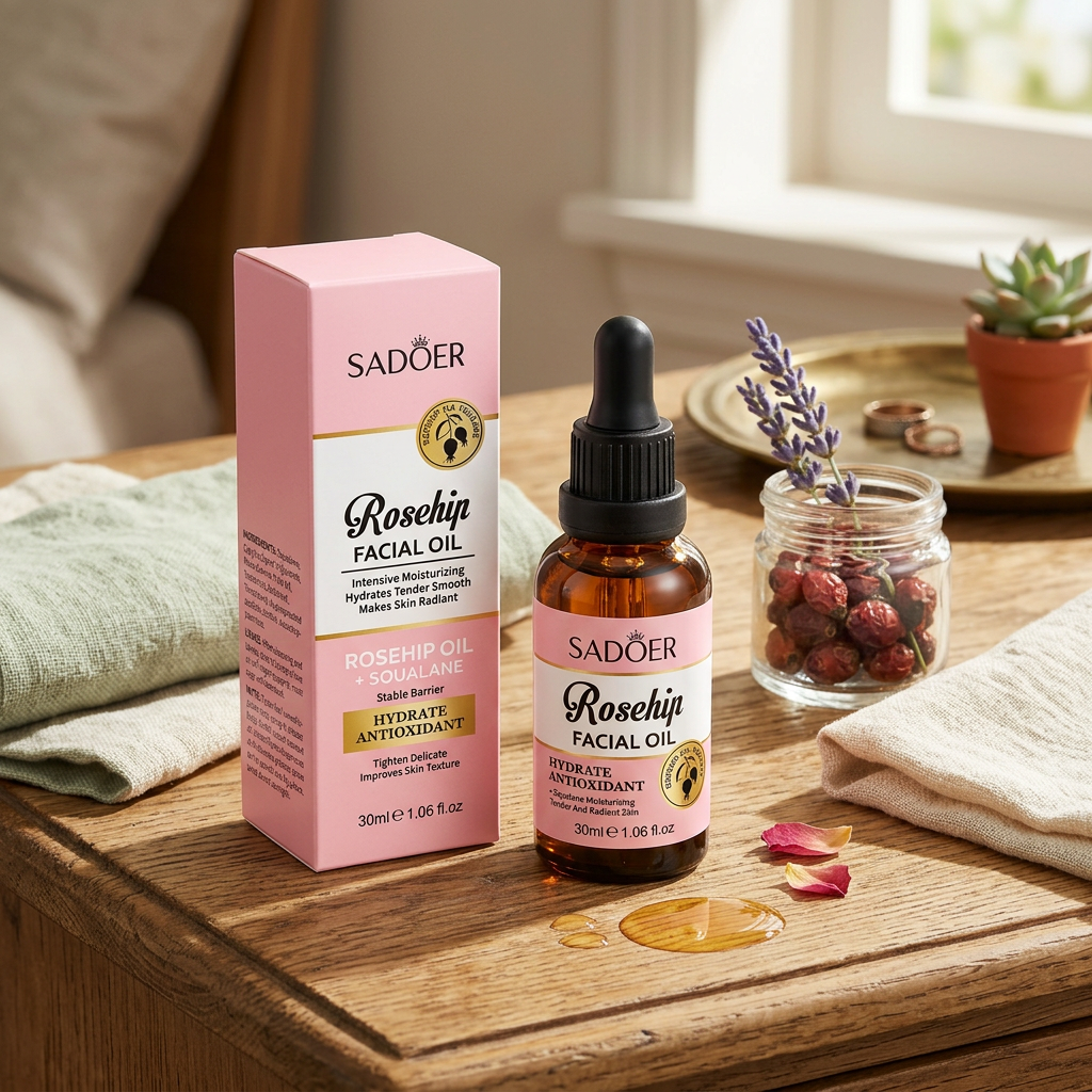 Ulei Facial cu Măceșe, SADOER, 30 ml - imagine 4