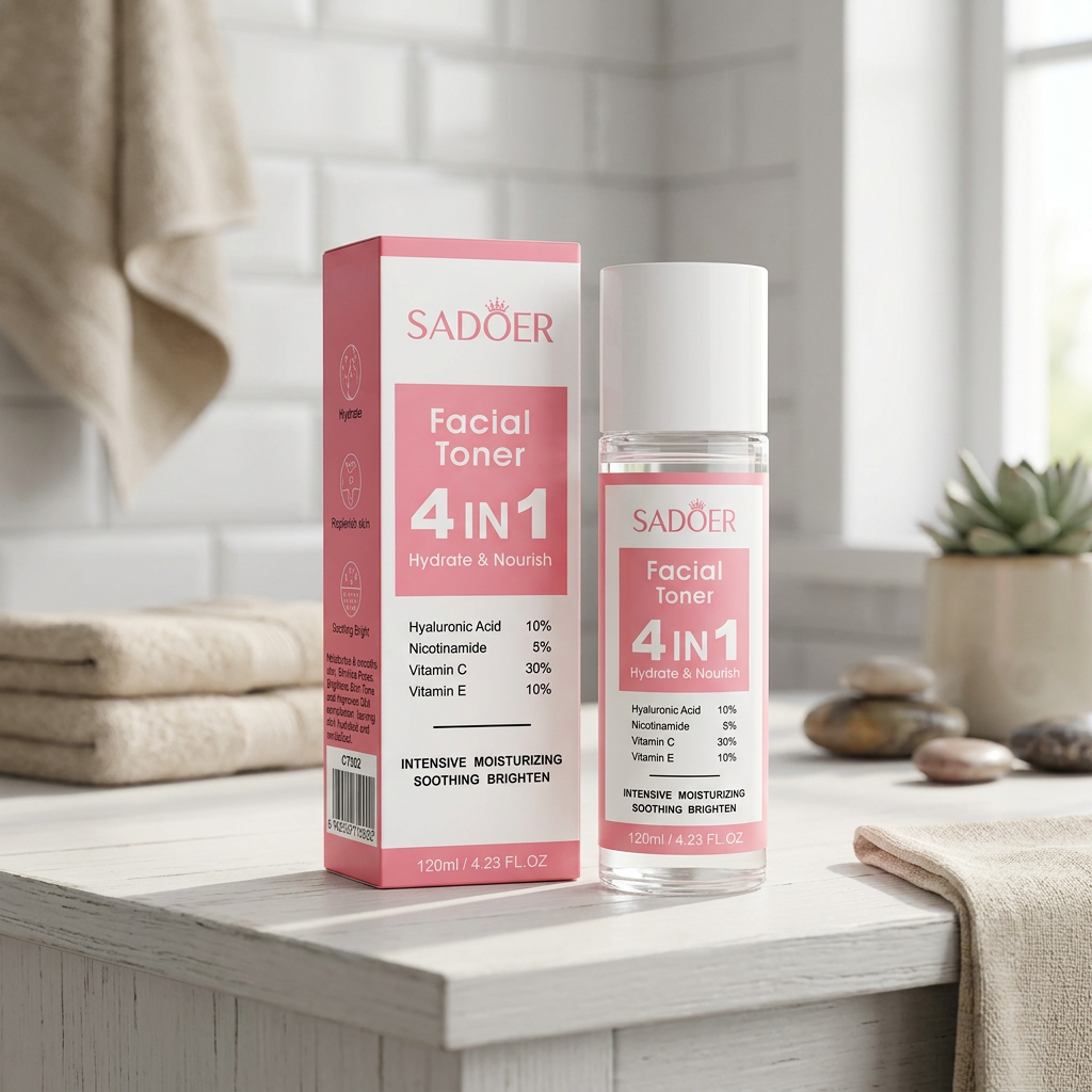 Toner Facial 4 în 1, SADOER, 120 ml - imagine 4