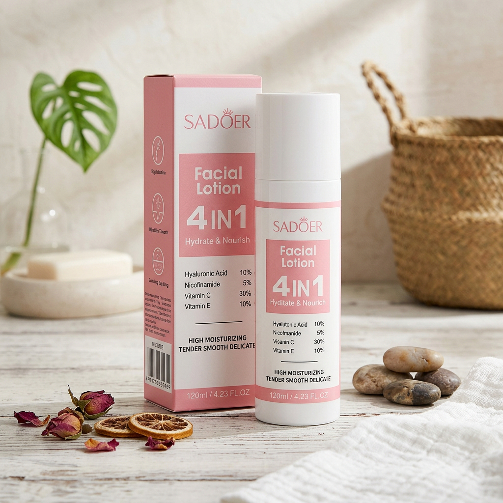 Loțiune Facială 4IN1, SADOER, 120 ml - imagine 4