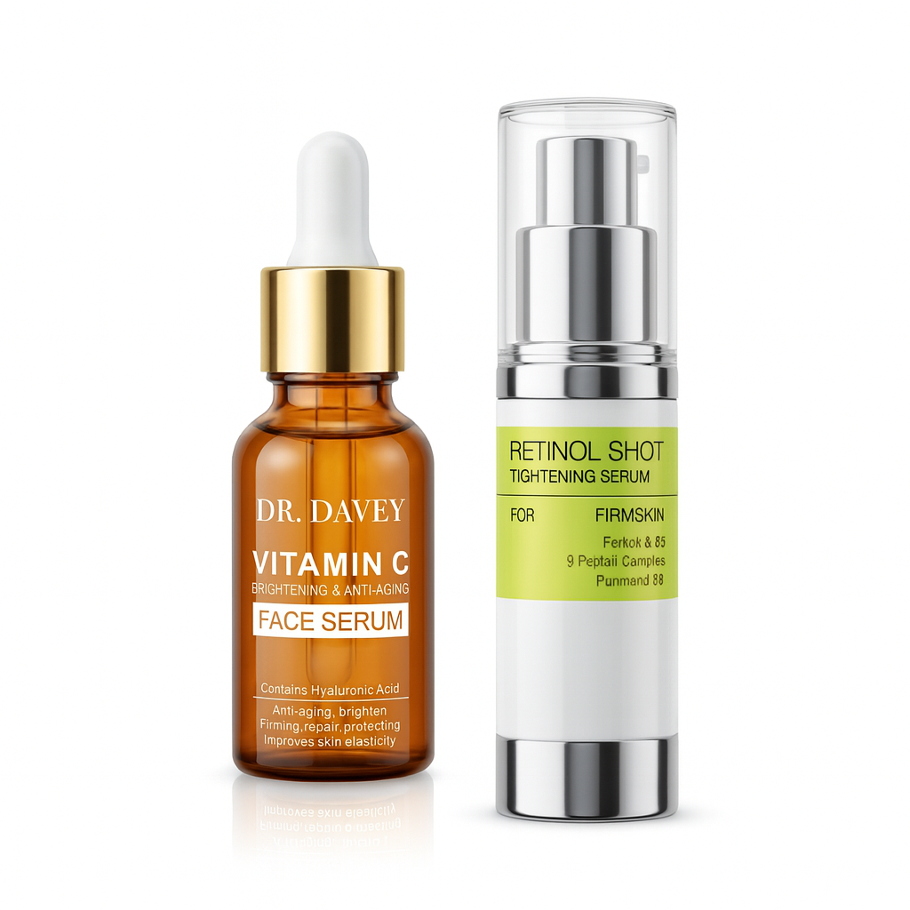 Pachet îngrijire ten - Ser Vitamina C + Ser Retinol