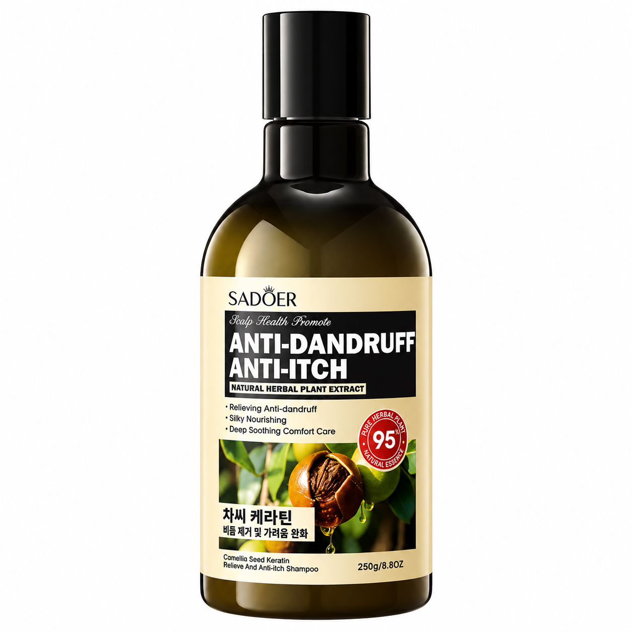 Șampon Anti-Mătreață și Anti-Mâncărime, SADOER, 250 ml