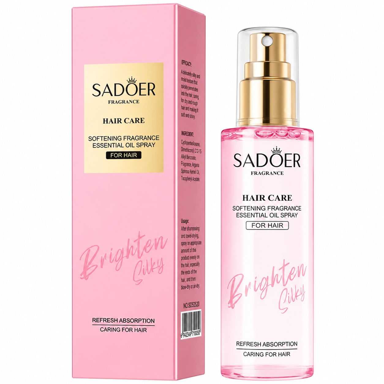 Spray Ulei Esențial Păr, SADOER, 75 ml