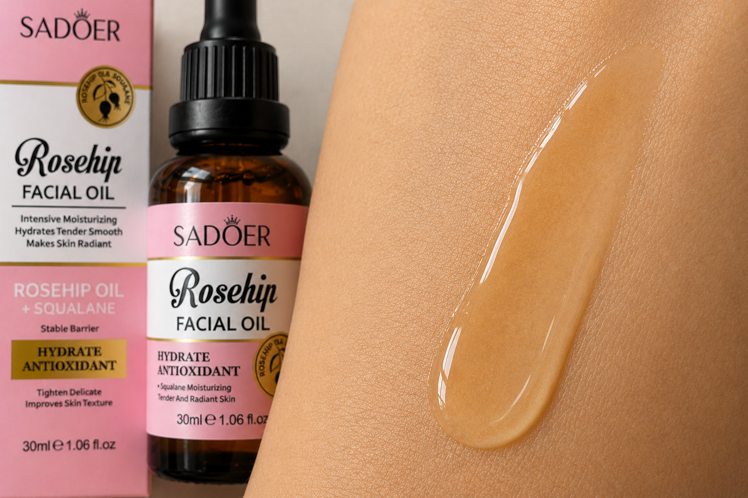 Ulei Facial cu Măceșe, SADOER, 30 ml