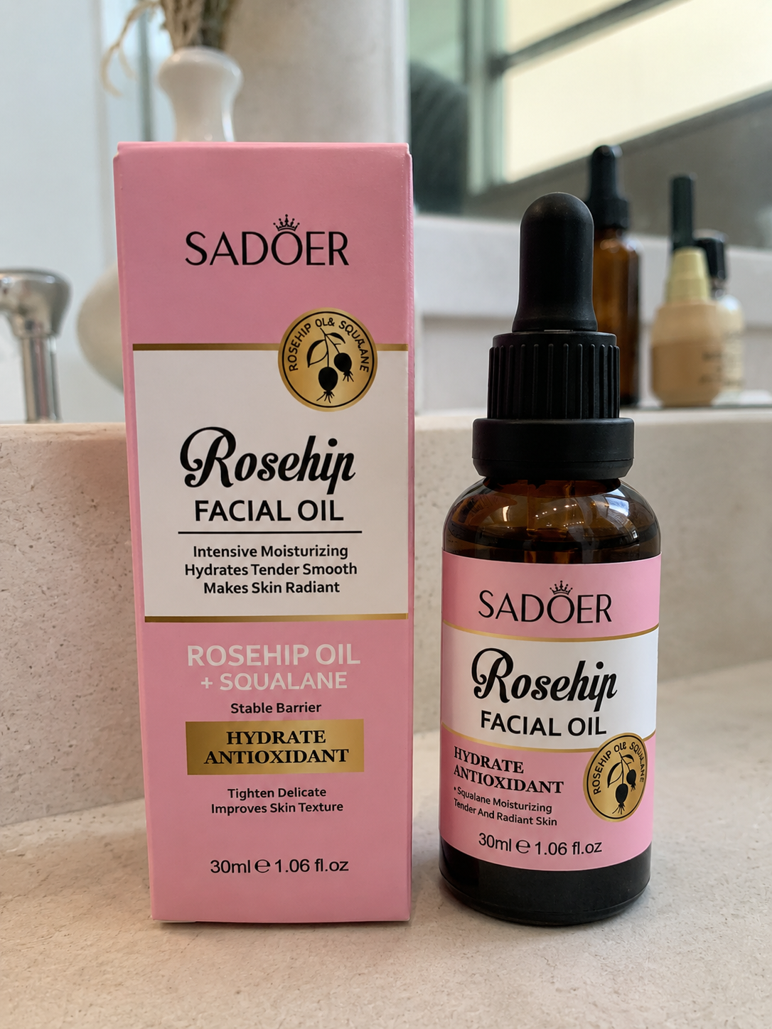 Ulei Facial cu Măceșe, SADOER, 30 ml