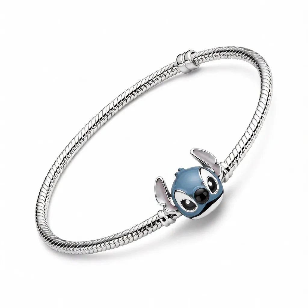 Brățară Diora cu charm figurină albastră - imagine 2