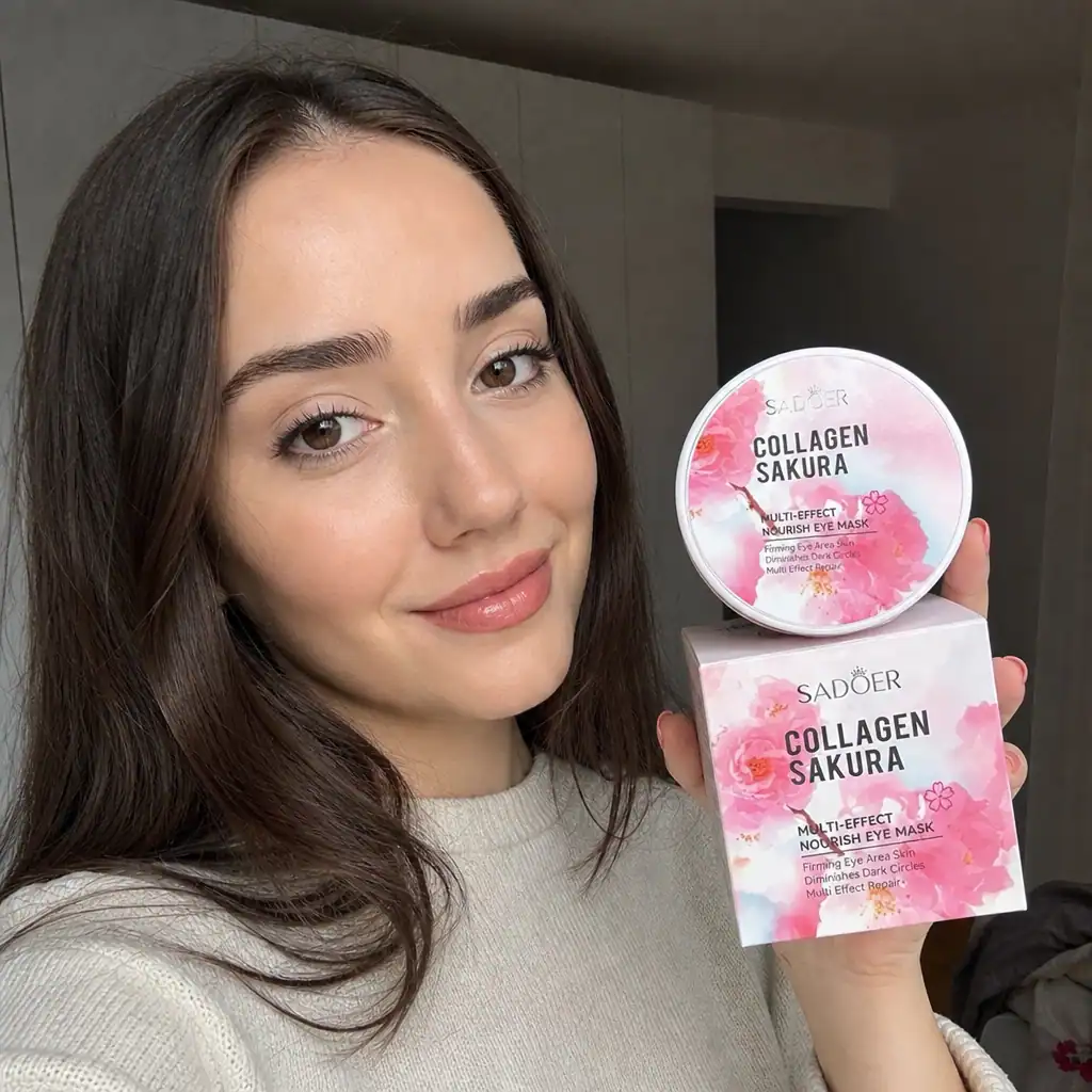 Mască Ochi Collagen Sakura, SADOER 80g - imagine 2