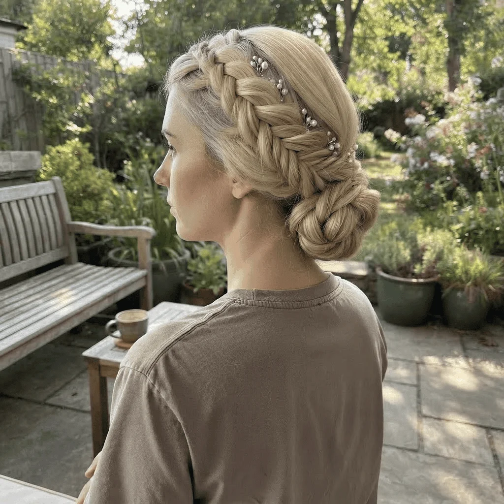 Perucă lungă ondulată, blond deschis , 72 cm - imagine 4