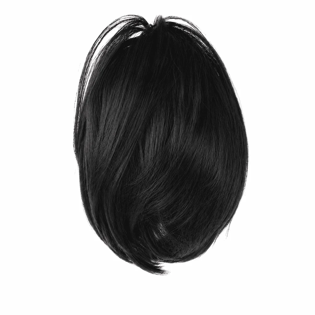 Perucă scurtă din păr sintetic, coada de cal, cu clama, 21 cm