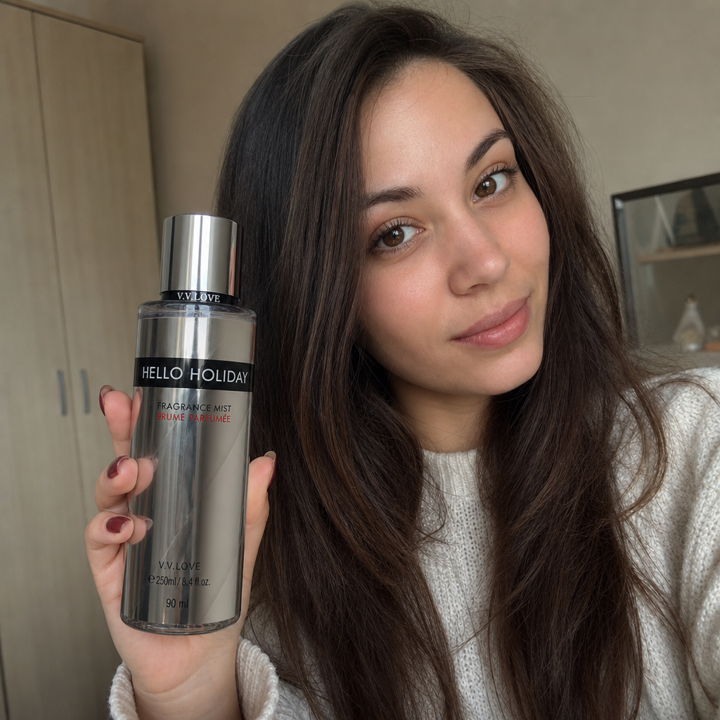 Pachet parfum și loțiune - Hello Holiday + Golden - imagine 3