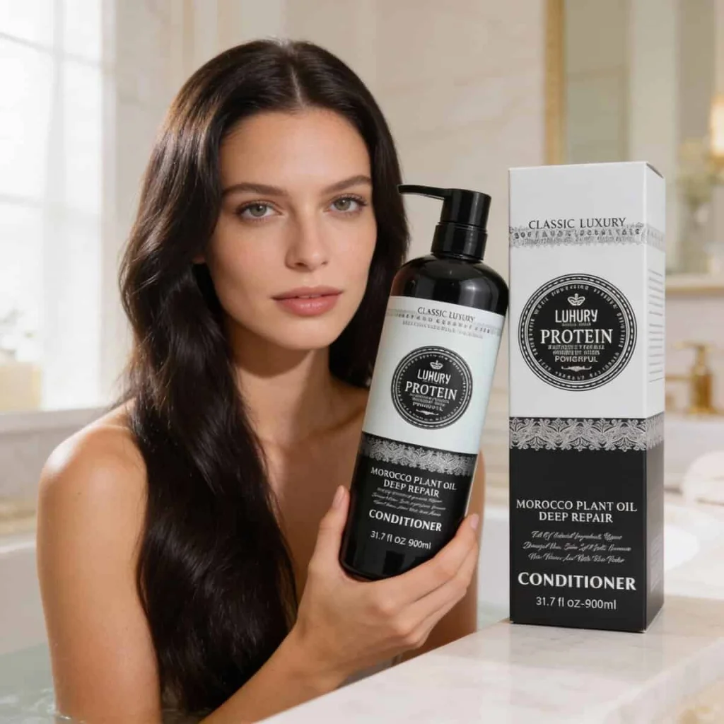 Balsam de păr pentru reparare intensă, Classic Luxury, 900 ml - imagine 4