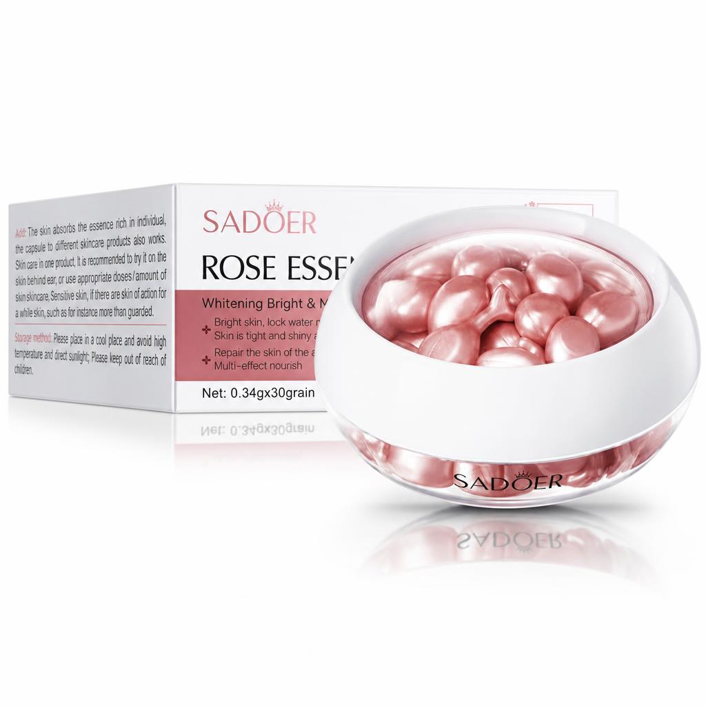 Pachet îngrijire ten - Capsule Esență de Trandafir + Cremă Fermitate - imagine 2