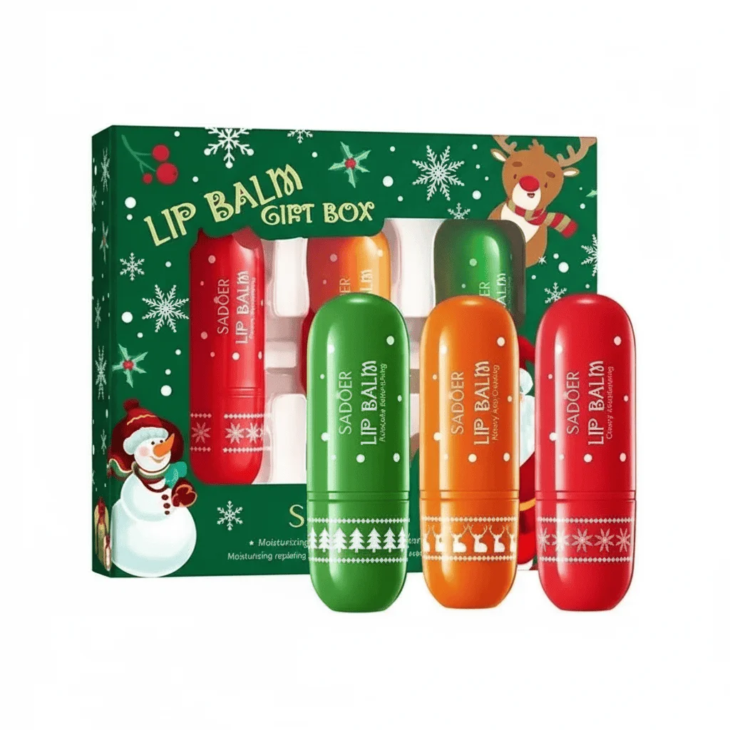 Christmas pack, Set Cremă de mâini și Balsam de buze si Set cadou de 3 arome balsam de buze - imagine 8