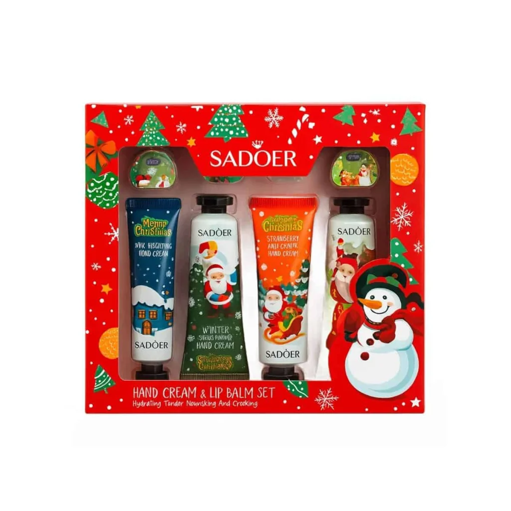 Christmas pack, Set Cremă de mâini și Balsam de buze si Set cadou de 3 arome balsam de buze - imagine 7