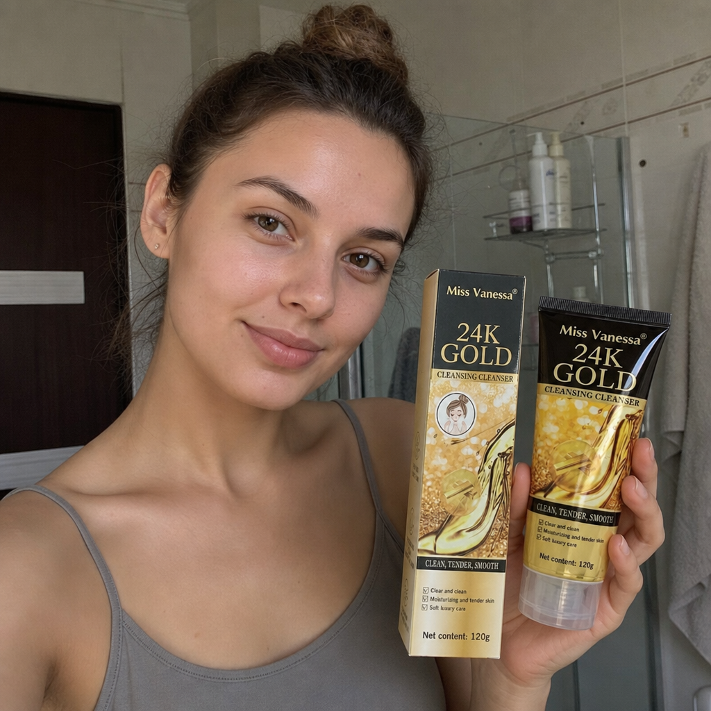 Cleanser 24K Gold, Miss Vanessa, 120 g - imagine 2