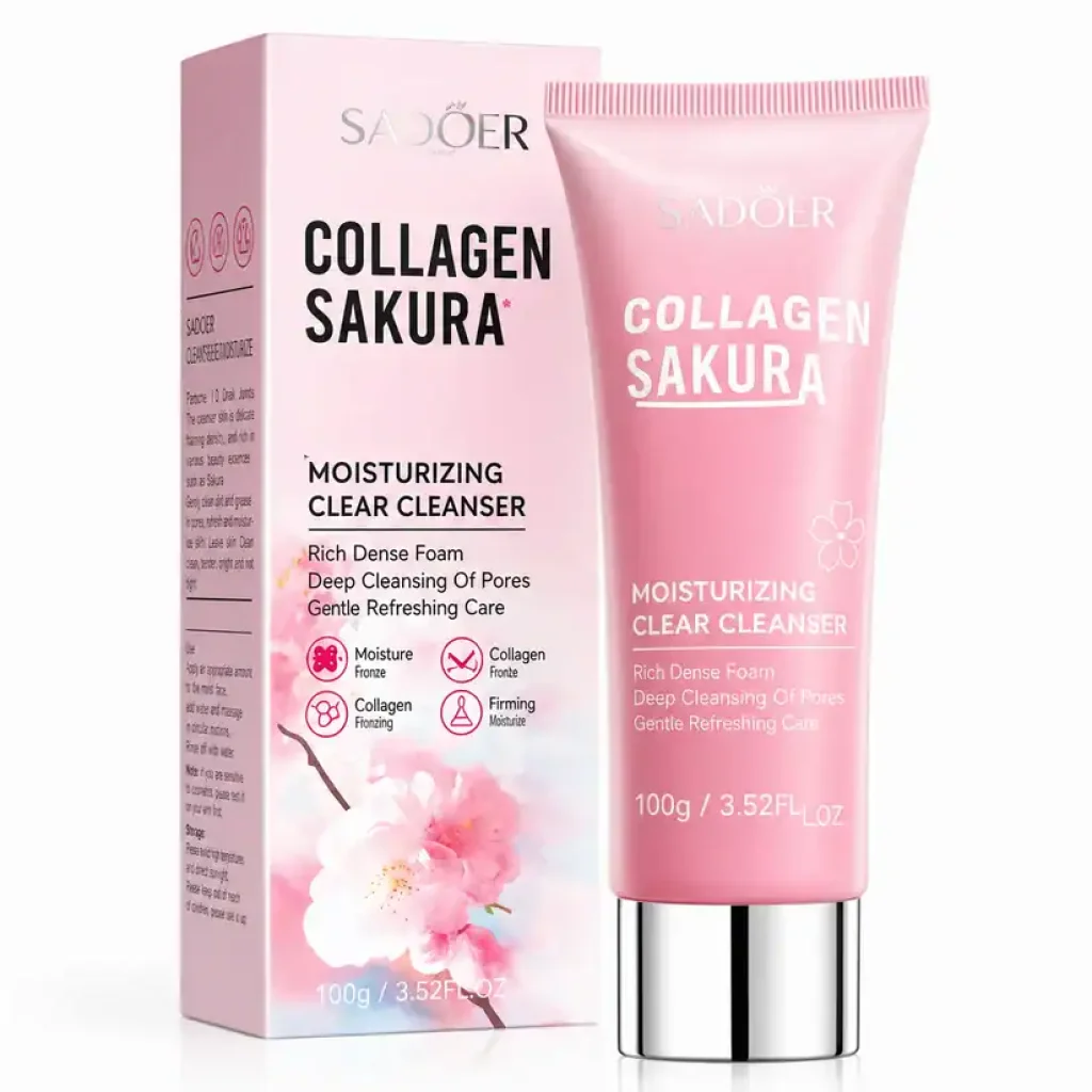 Cleanser hidratant Collagen Sakura, SADOER, 100 g