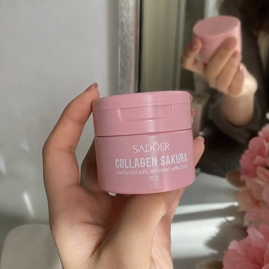 Cremă de mâini cu colagen și sakura, SADOER, 70 g - imagine 2