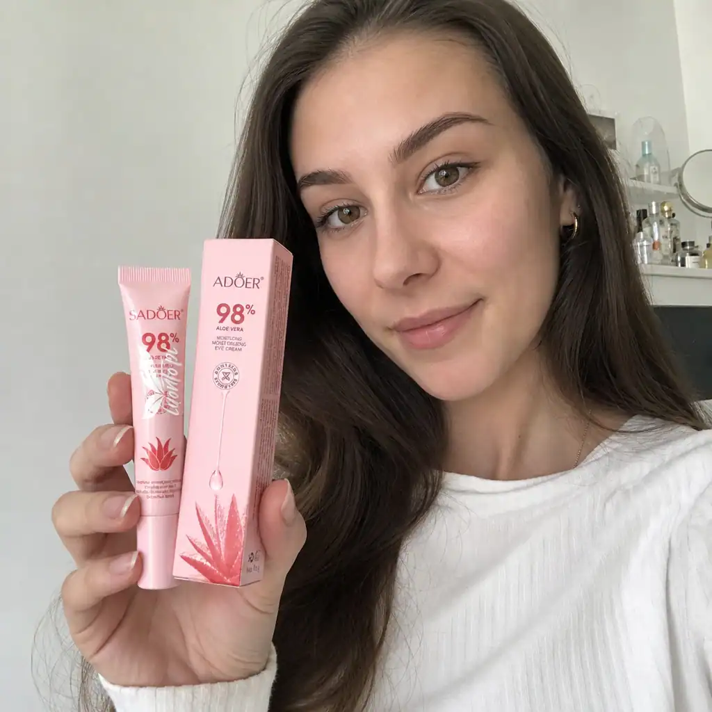 Cremă de ochi cu Aloe, SADOER, 20 g - imagine 2
