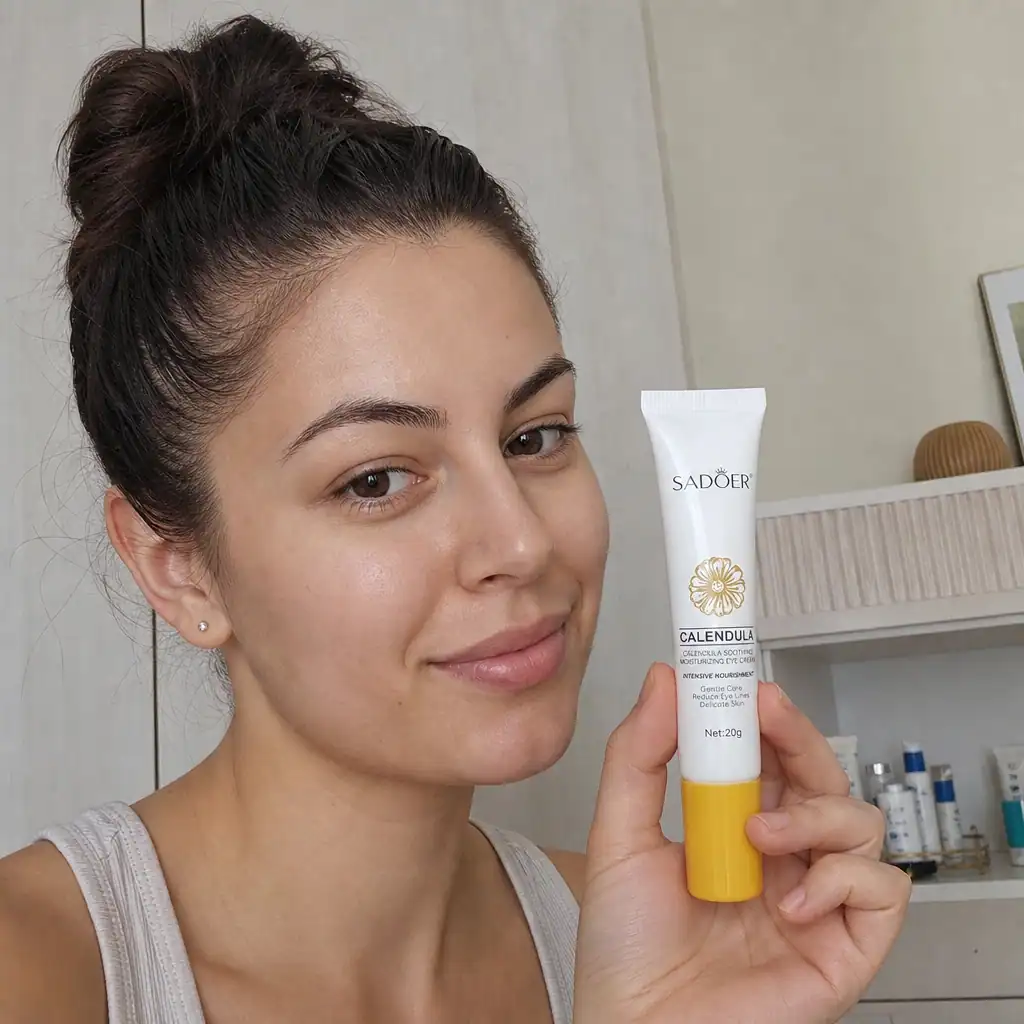 Cremă de ochi hidratantă cu calendula, SADOER, 20 g - imagine 2