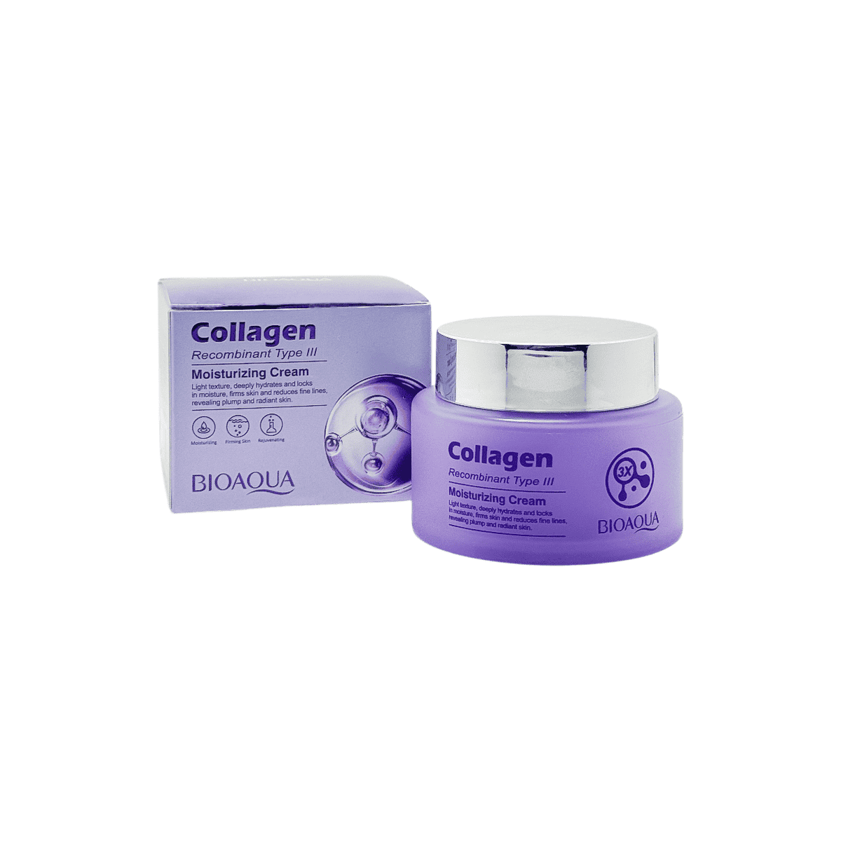 Cremă hidratantă cu colagen, BIOAQUA 50g