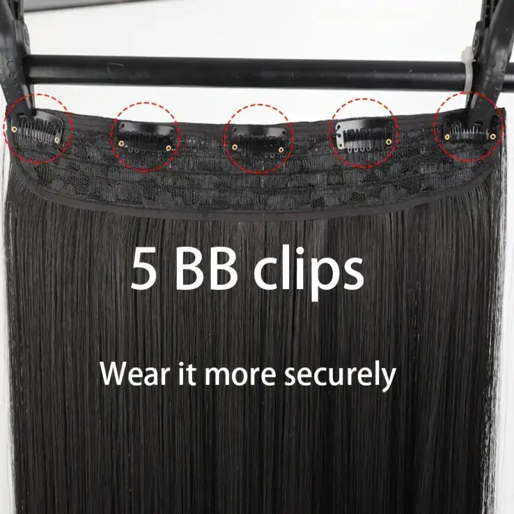 Extensii Clip In, din par natural maro negru , de calitate superioara - imagine 2