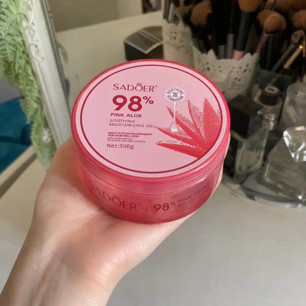 Gel Hidratant Calmante Pink Aloe, SADOER, 300 g - imagine 2
