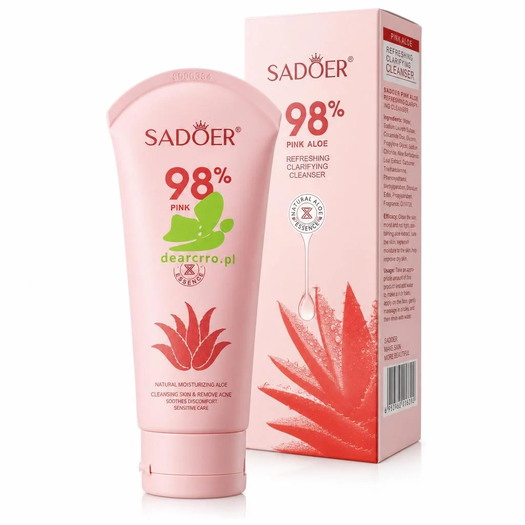 Gel de Curățare Clarifiant cu Aloe Roz, SADOER,100 g