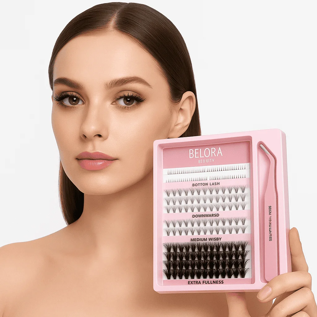 Kit complet extensii gene Premium Belora Beauty - imagine 2
