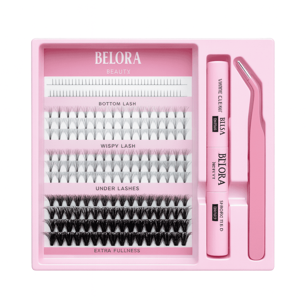 Kit complet extensii gene Premium Belora Beauty