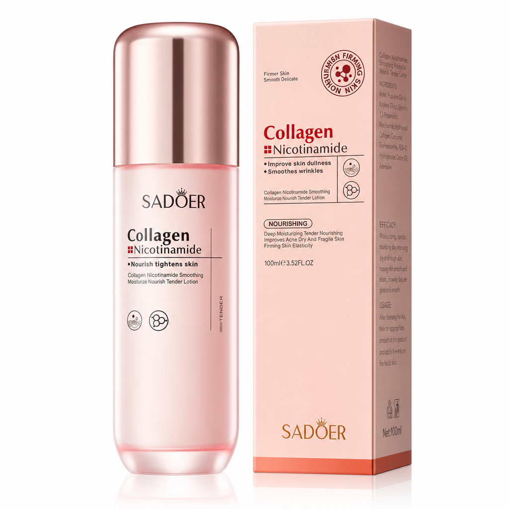 Loțiune Tonică cu Colagen și Niacinamidă, SADOER, 100 ml