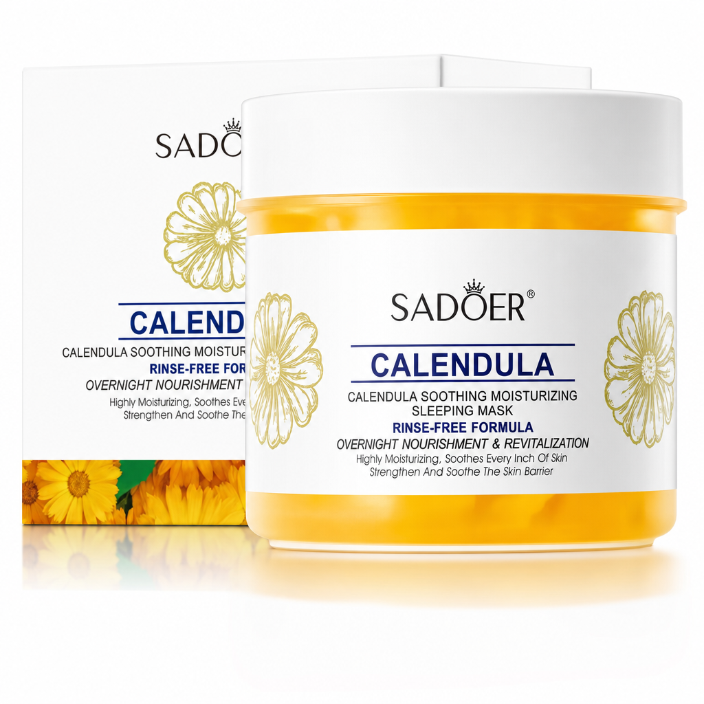 Masca de noapte calmantă cu gălbenele, SADOER, 100 ml