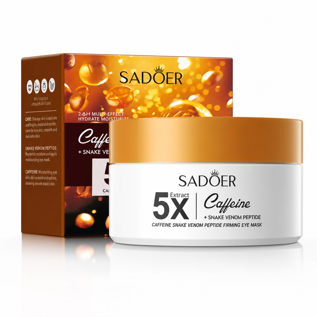 Mască de ochi cu peptide și cafeină, SADOER ,100g