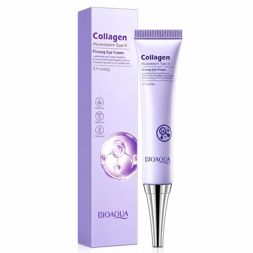 Pachet îngrijire ten - Cremă de ochi + Cremă hidratantă BIOAQUA - imagine 2