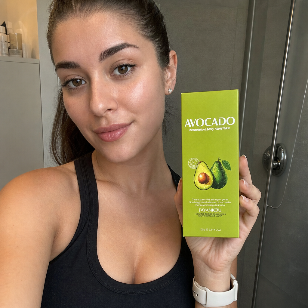 Pachet revitalizare ten - Cremă cu Colagen + Gel curățare Avocado - imagine 5