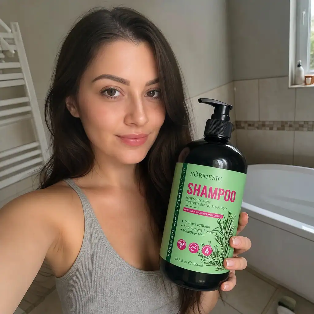 Șampon Fortifiant Rozmarin și Mentă, Kormesic, 1000 ml - imagine 5