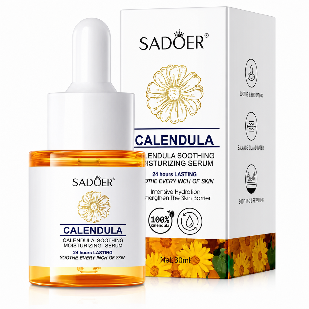 Ser calmant hidratant cu gălbenele, SADOER, 30 ml