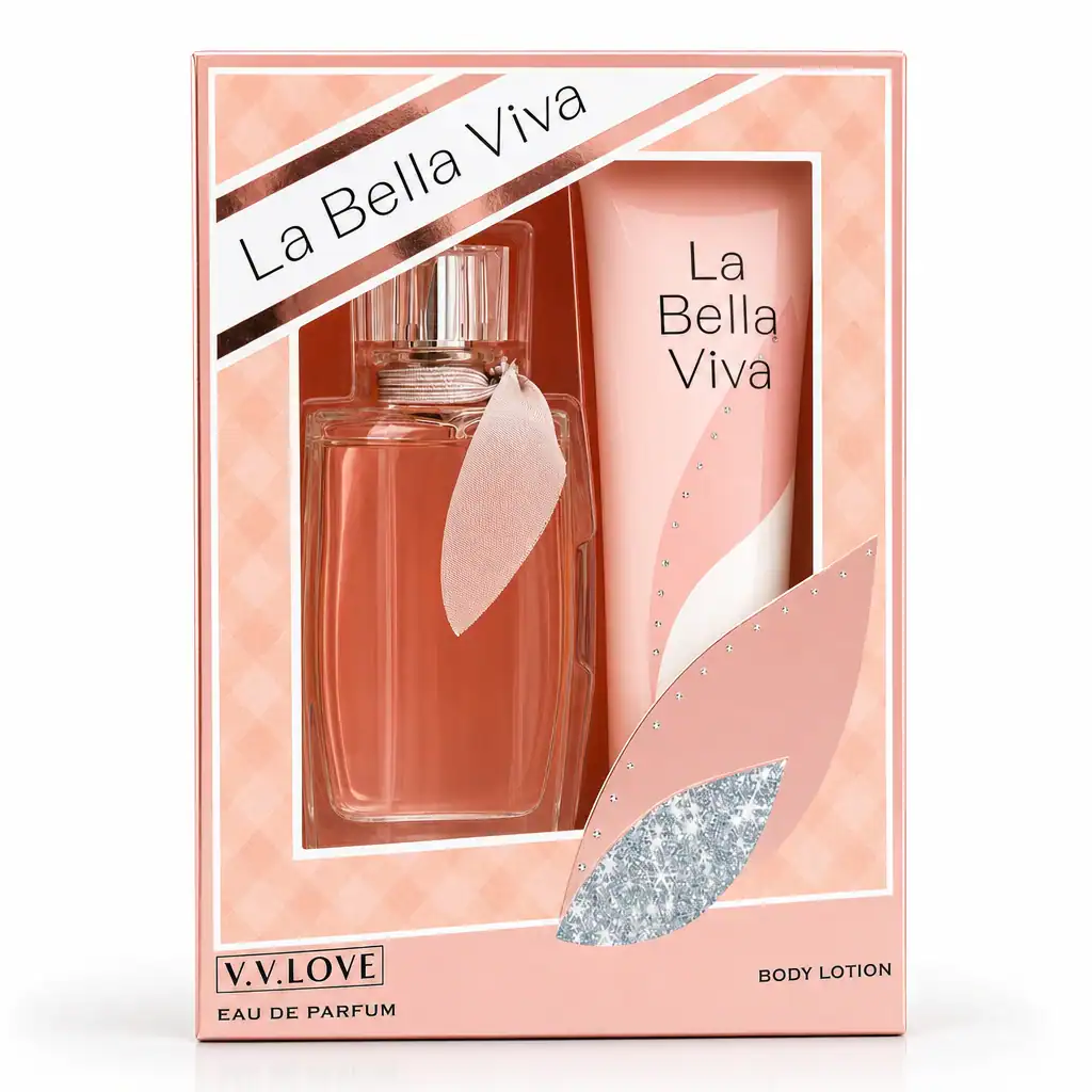 Set Eau de Parfum și Loțiune de Corp, La Bella Viva, 80 ml