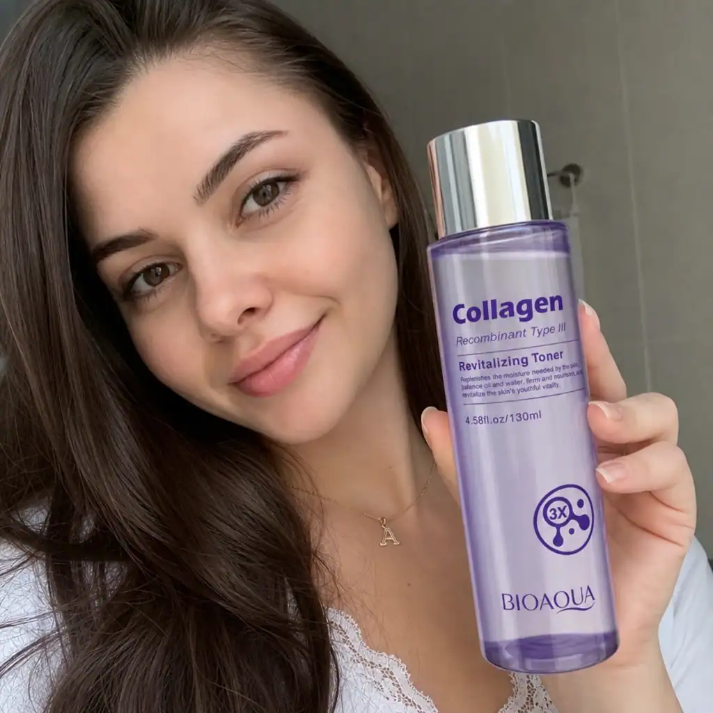 Toner Revitalizant cu Colagen, BIOAQUA, 130 ml - imagine 2