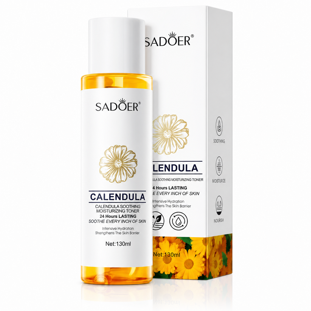Toner calmant și hidratant cu Calendula, SADOER, 130 ml