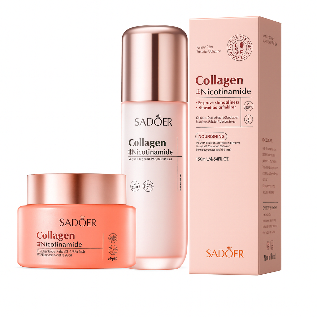 Pachet anti-îmbătrânire - Cremă Colagen + Loțiune Tonică