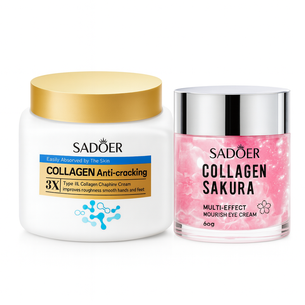 Pachet îngrijire piele - Cremă Anti-Crăpături + Cremă de Ochi Sakura