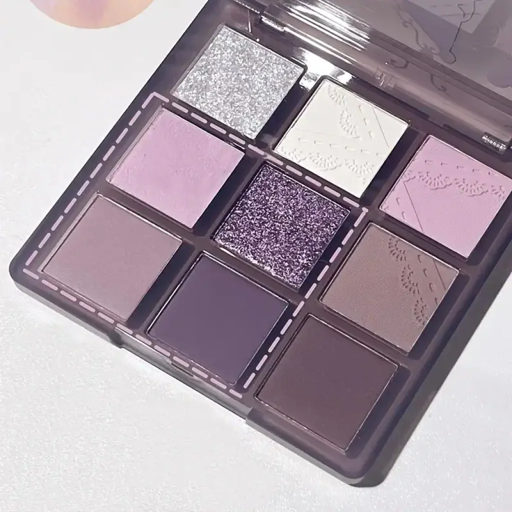 Paleta Farduri de Pleoape, 9 Culori Intense, Roz