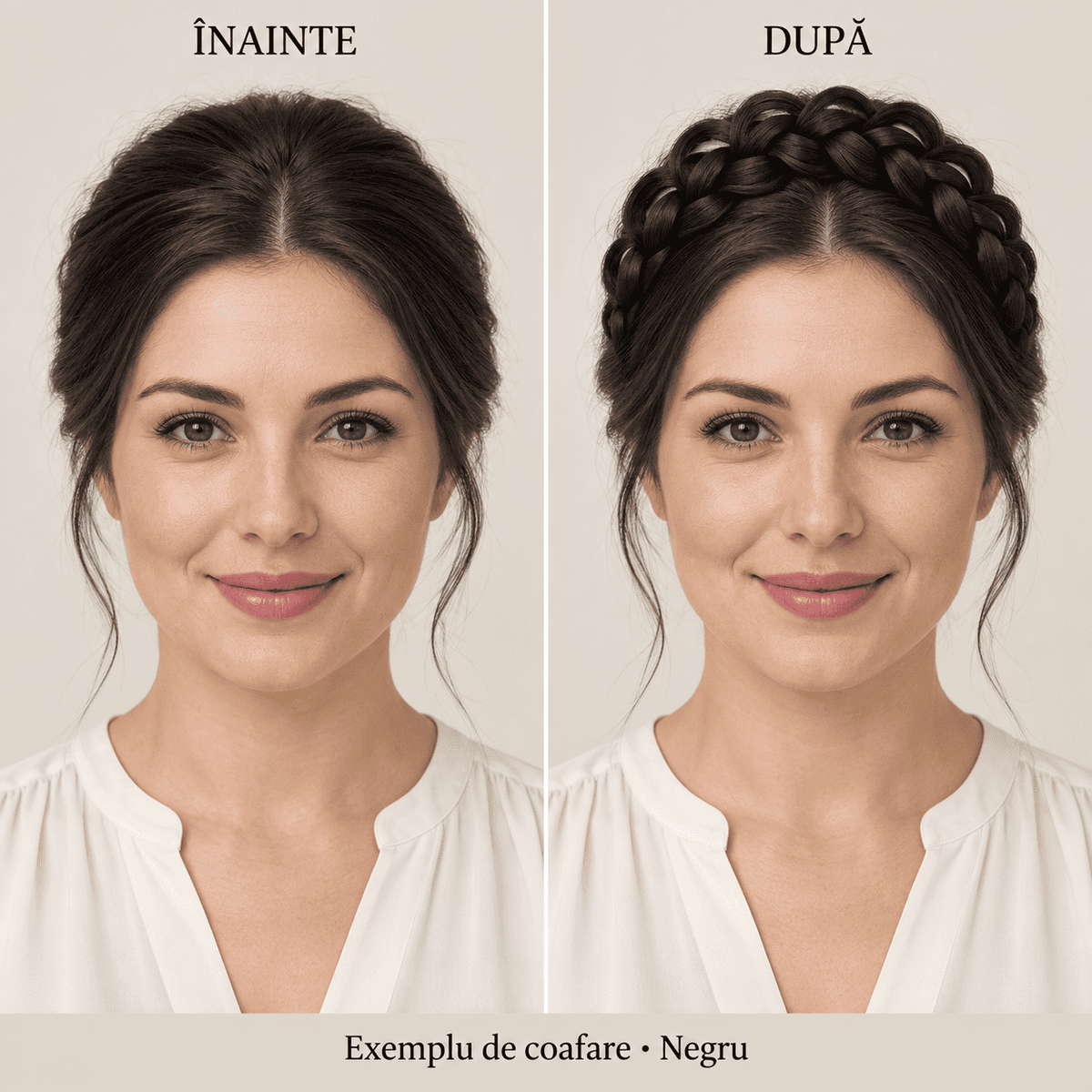 Extensie de păr împletită cu elastic – 6 nuanțe - imagine 6