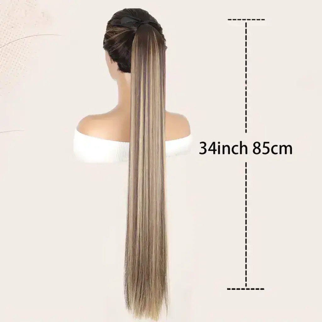 Extensie coada de cal, Belora, 85cm, caramel, dreapta