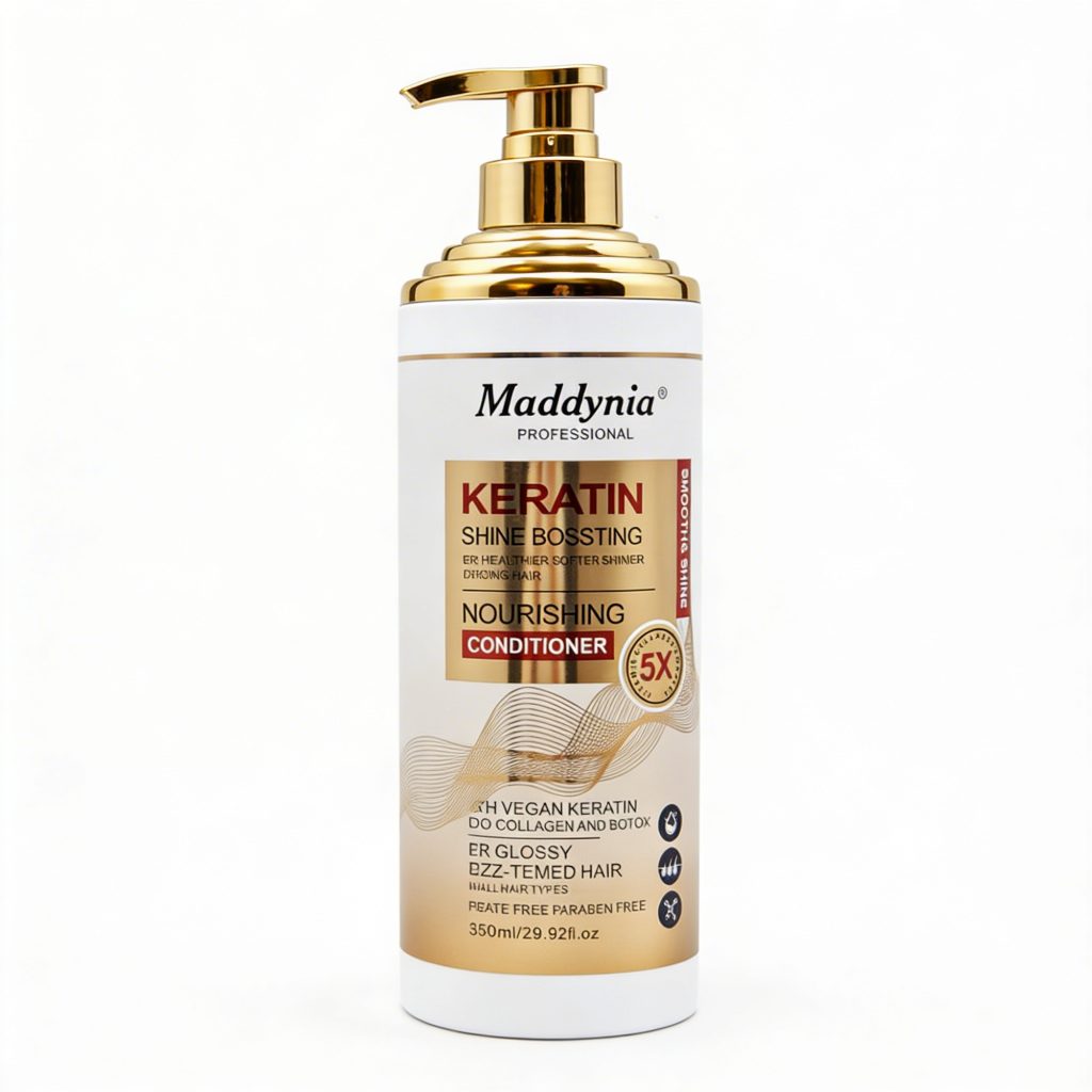 Balsam de par cu keratina pentru par stralucitor, Maddynia, 850 ml